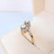 Bague 54 Bague toi et moi vintage en or 18K deux tons et diamants 58 Facettes 1795