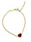 Bracelet Chopard Happy Hearts - Bracelet en or rose 18K et cornaline 58 Facettes CHOPARFD BRA