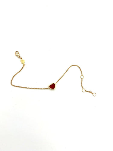 Bracelet Chopard Happy Hearts - Bracelet en or rose 18K et cornaline 58 Facettes CHOPARFD BRA