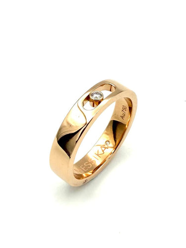 53 Messika Alliance Move Joaillerie - Bague en or rose et diamant 58 Facettes MESSIKA BG