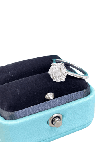 52 Tiffany - Bague diamant 2,25 ct 58 Facettes jnci158