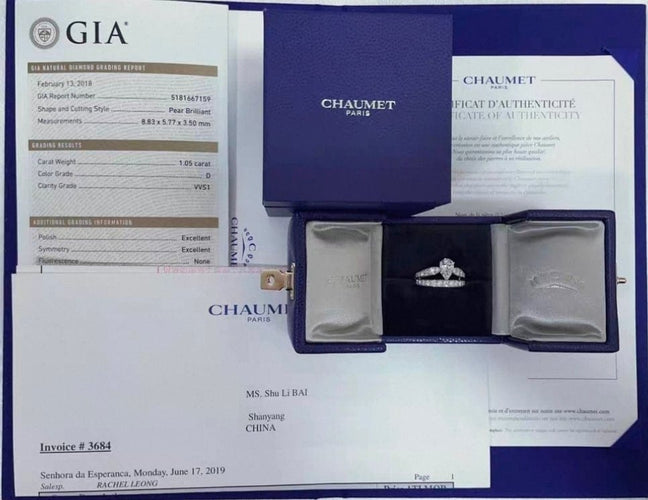51 Chaumet Joséphine - Bague solitaire diamant 1,05 ct 58 Facettes jnci159