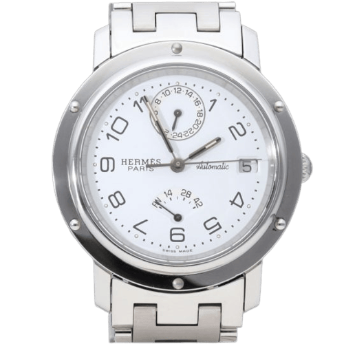 Hermès Clipper - Montre automatique en acier 58 Facettes MT47508