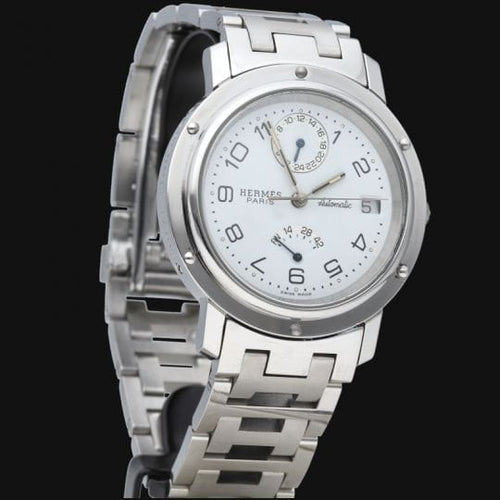 Hermès Clipper - Montre automatique en acier 58 Facettes MT47508