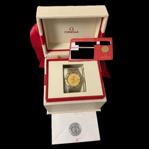 Montre Omega Constellation - Montre en or jaune, acier et diamants 58 Facettes MT47961