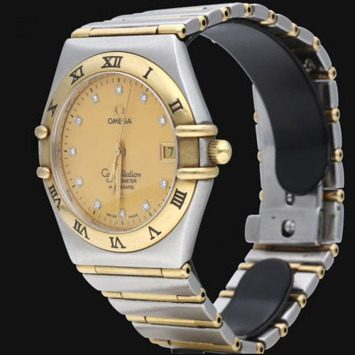 Omega Constellation - Montre en or jaune, acier et diamants 58 Facettes MT47961