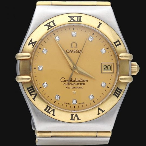 Montre Omega Constellation - Montre en or jaune, acier et diamants 58 Facettes MT47969