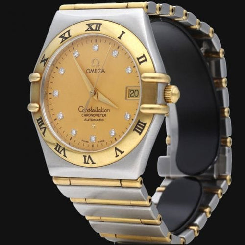 Omega Constellation - Montre en or jaune, acier et diamants 58 Facettes MT47969