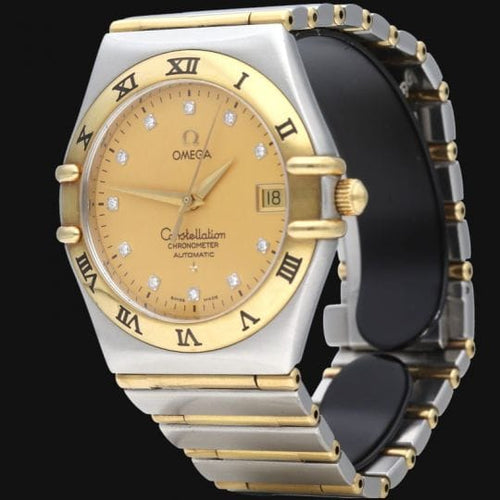 Omega Constellation - Montre en or jaune, acier et diamants 58 Facettes MT47970