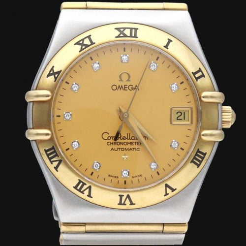 Montre Omega Constellation - Montre en or jaune, acier et diamants 58 Facettes MT47971