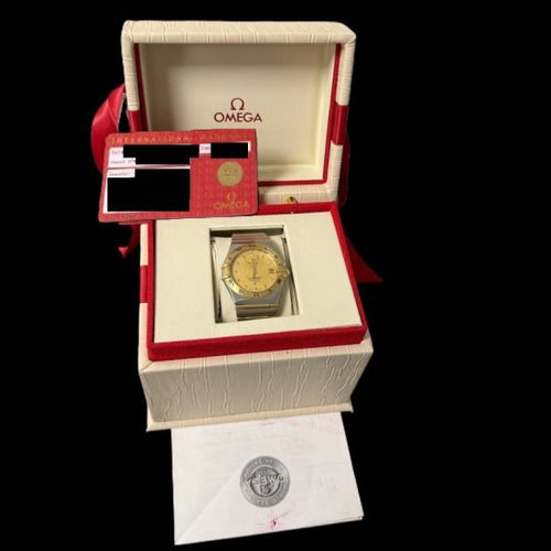 Montre Omega Constellation - Montre en or jaune, acier et diamants 58 Facettes MT47971