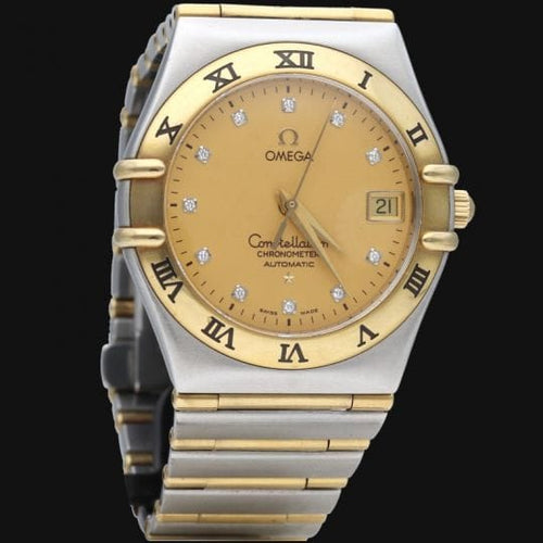 Omega Constellation - Montre en or jaune, acier et diamants 58 Facettes MT47971