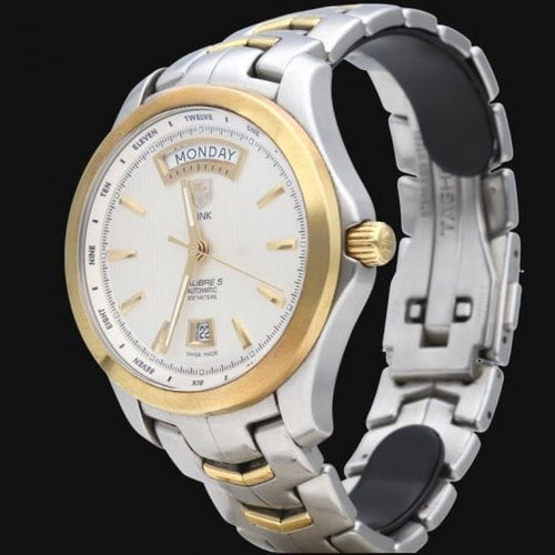 TAG Heuer Link Calibre 5 - Montre en acier et or jaune 58 Facettes MT47435