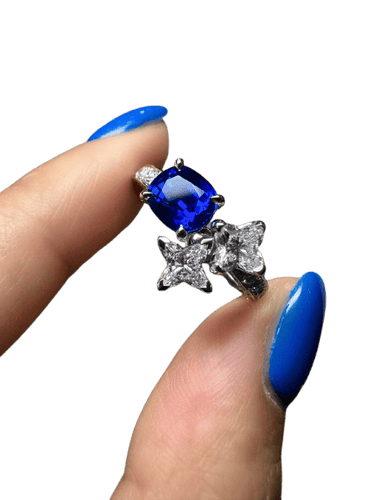 52 Louis Vuitton - Bague saphir du Cachemire 1,4 ct 58 Facettes jnci160