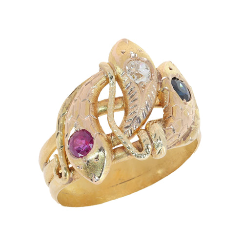 26106-0234.p10_Triple serpent ring in textured gold with ruby  sapphire and diamond  ca  1900-en.jpg