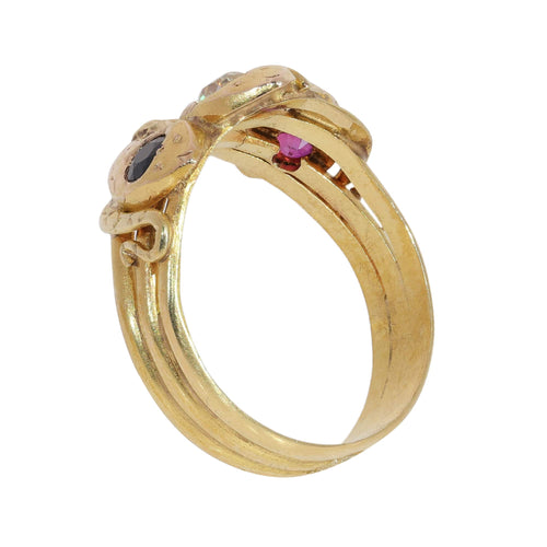 26106-0234.p07_Triple serpent ring in textured gold with ruby  sapphire and diamond  ca  1900-en.jpg
