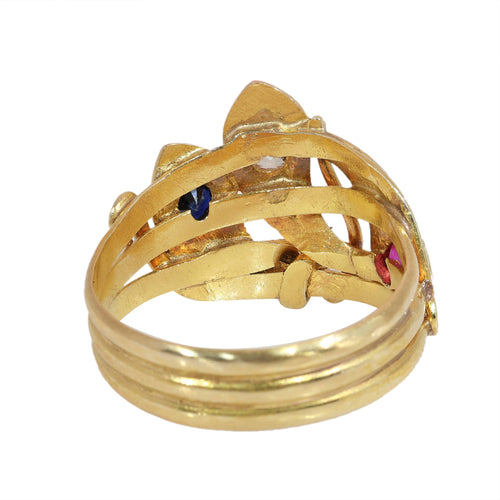 26106-0234.p11_Triple serpent ring in textured gold with ruby  sapphire and diamond  ca  1900-en.jpg