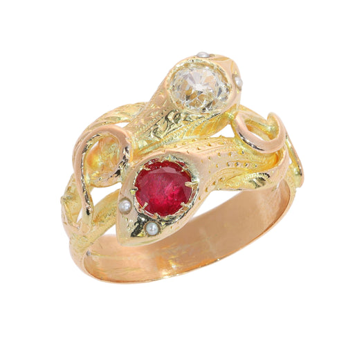 26106-0268.p10_Two Serpents in Gold  A Victorian Diamond and Ruby Ring  circa 1900-en.jpg