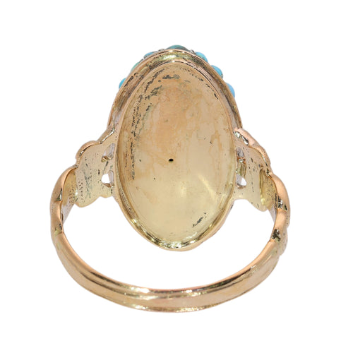 26106-0420.p11_A Grand Victorian Letter E Ring in Turquoise  Pearl and Gold  circa 1870-en.jpg