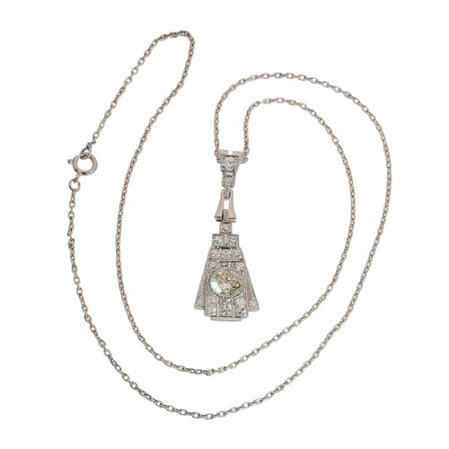 Art déco - Pendentif en platine et diamants 58 Facettes 26107-0277