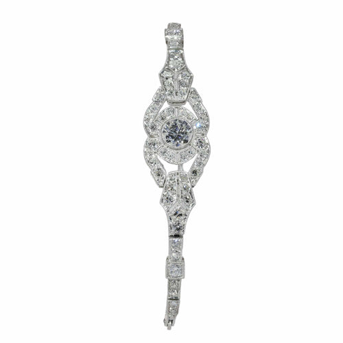 Art déco - Bracelet en platine et diamants, vers 1930 58 Facettes 26117-0106