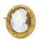 Broche porte-photo camée victorien en or jaune 18K, vers 1870 58 Facettes 26127-0262