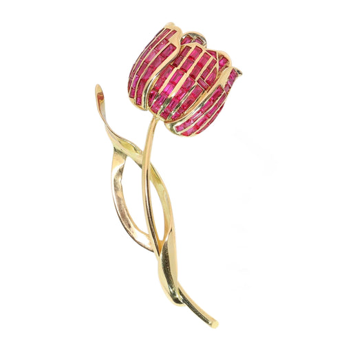 26128-0328.p00_Nature Recast in Gold  A Belgian Ruby Tulip Brooch  circa 1945-en.jpg