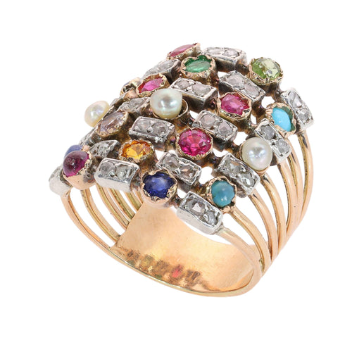 26177-0203.p05_Circa 1880 Seven-Row Harem Ring with Diamonds and Gemstones-en.jpg