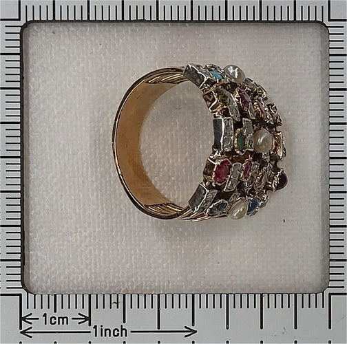 26177-0203.p12_Circa 1880 Seven-Row Harem Ring with Diamonds and Gemstones-en.jpg