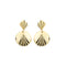 Stella - Boucles d'oreilles pendantes bouclier en or jaune 58 Facettes 40336