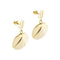 Stella - Boucles d'oreilles pendantes bouclier en or jaune 58 Facettes 40336