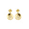 Stella - Boucles d'oreilles pendantes bouclier en or jaune 58 Facettes 40336