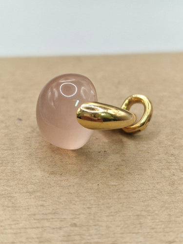 Pomellato Luna - Pendentif en or jaune et quartz rose 58 Facettes CV-110