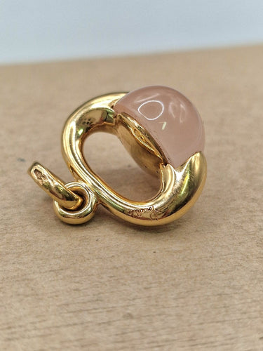 Pomellato Luna - Pendentif en or jaune et quartz rose 58 Facettes CV-110
