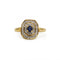53 Bague en or jaune et blanc, diamants et saphir 58 Facettes 260216R