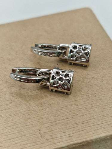 Crivelli Lock - Boucles d'oreilles en or blanc et diamants 58 Facettes CV-111