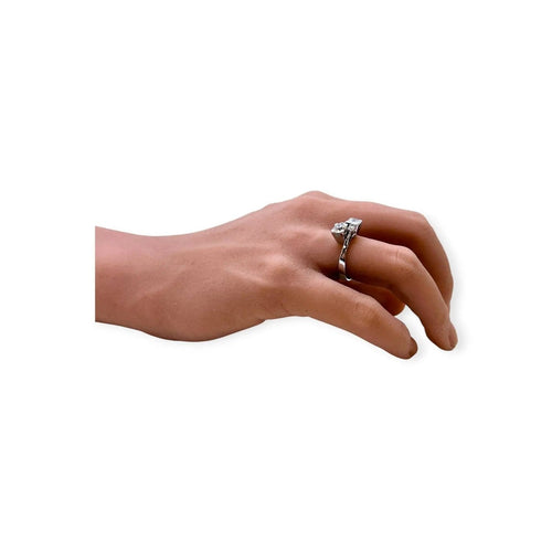 54 Bague toi et moi en or blanc et diamants 58 Facettes 330099174