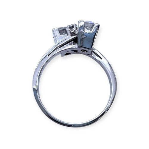 54 Bague toi et moi en or blanc et diamants 58 Facettes 330099174