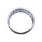 56 Bague large en or blanc 750 et diamants 58 Facettes 330096058