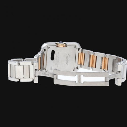 Montre Cartier Tank Anglaise - Montre en or rose et acier 58 Facettes MT47472
