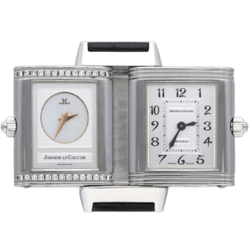 Jaeger-LeCoultre Reverso Duetto - Montre en acier 58 Facettes MT47770