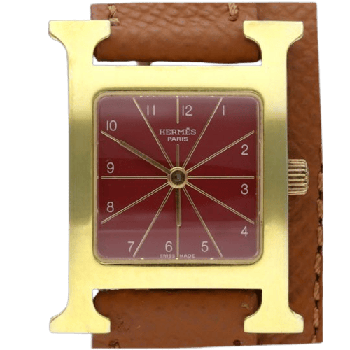 Hermès Heure H - Montre femme plaqué or 58 Facettes MT47108