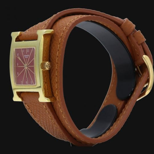 Hermès Heure H - Montre femme plaqué or 58 Facettes MT47108
