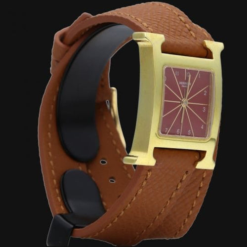 Hermès Heure H - Montre femme plaqué or 58 Facettes MT47108