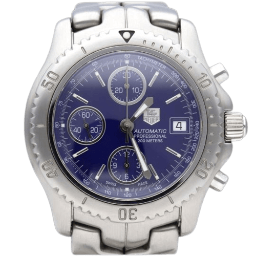 TAG Heuer Link - Montre chronographe en acier 58 Facettes MT47424