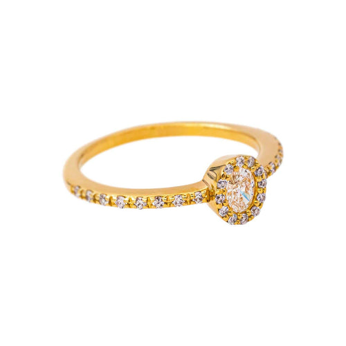 48.5 Bague Pompadour en or jaune et diamants 58 Facettes 5237340CN