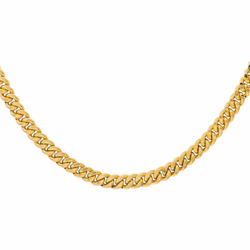 Collier maille gourmette en or jaune 58 Facettes 5416541CN