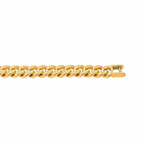 Collier maille gourmette en or jaune 58 Facettes 5416541CN