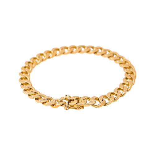 Bracelet maille gourmette en or jaune 58 Facettes 5460451CN