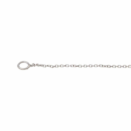 Collier maille forçat en or blanc et diamants 58 Facettes 5583862RV